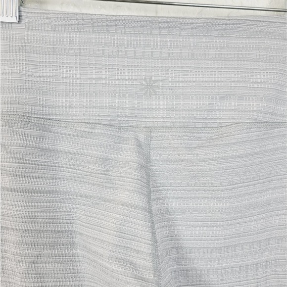 ATHLETA High-rise Jacquard Chaturanga Leggings | Light Gray | Textured | Size-S - Picture 10 of 11